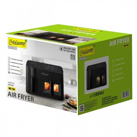 Feel-Maestro Frytownica beztłuszczowa podwójna 3,5l + 6l 2400W MR-760