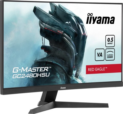 Iiyama G-MASTER GC2480HSU-B1 monitor komputerowy 61 cm (24") 1920 x 1080 px Full HD LED Czarny