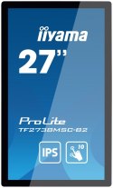 Iiyama ProLite TF2738MSC-B2 monitor komputerowy 68,6 cm (27") 1920 x 1080 px Full HD LED Ekran dotykowy Przeznaczony dla wielu u