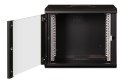 Digitus Szafa sieciowa wisząca Unique 19" 9U rack 600x450, drzwi szyba, czarny, niedzielona, złożona, 100kg