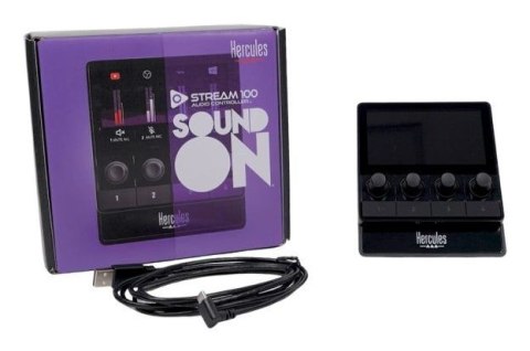 Hercules Stream 100 Czarny 4 przycisków