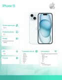 Apple IPhone 15 256GB - Niebieski