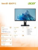 Acer Monitor 24 cale B247YGBMIPRZX IPS FHD HDMI VGA DP