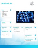 Apple MacBook Air 15.3 cala: M4 10/10, 24GB, 512GB - Północ