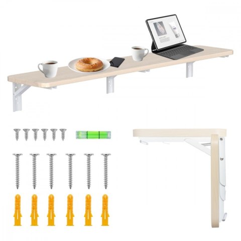 Maclean Składana półka 100x20cm MC-129 WD