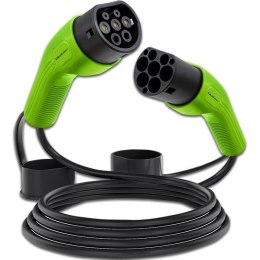 Kabel do ładowania pojazdów elektrycznych Qoltec 52472 Czarny Typ 2 5 m