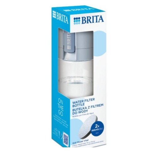 Butelka filtrująca Brita Vital + 5 filtrów MicroDisc (pastelowy błękit)