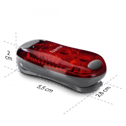Hama Lampka ostrzegwacza z klipsem 2 szt 3 tryby świecenia