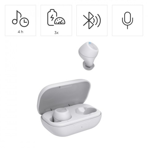 Hama Słuchawki dokanałowe spirit chop II białe