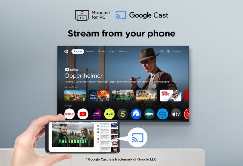 Telewizor TCL 43V6C DLED 43'' 4K Ultra HD Google TV Dolby Atmos DVB-T2 Czarny