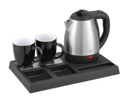 Adler Czajnik hotelowy 1.2l inox&tacka powitalna AD1354