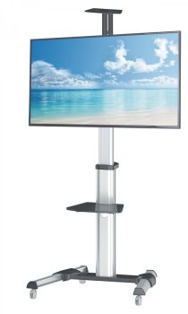 Uchwyt - Manhattan 461245 Mobilny stojak do telewizora LED/LCD, 37-70'', 50kg, 2 półki