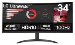 Monitor LG 34WR50QK-B - 34'' | WQHD | VA | 100Hz | HDR