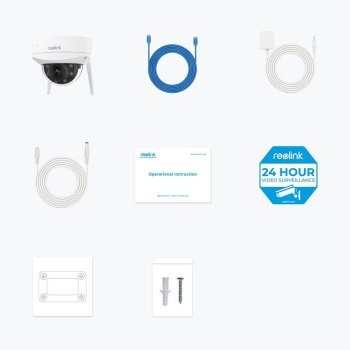 Reolink | Kamera wandaloodporna 4K Ultra HD IK10 | W437 | Kopuła | 8 MP | 2 7-13 5 mm | Stopień ochrony IP67 | H.265 | Micro SD 