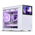 Jonsbo D31 Screen obudowa Micro-ATX, Tempered Glass - biały