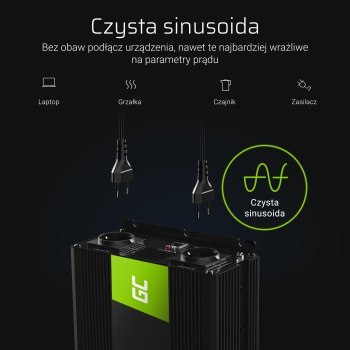 Green Cell 12V na 230V Czysta sinusoida 1500W