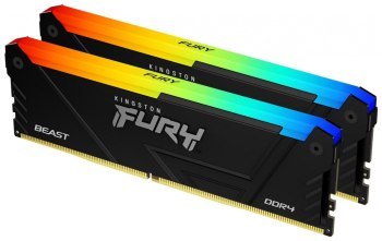 Pamięć - Kingston FURY Beast RGB 32GB [2x16GB 3200MHz DDR4 CL16 DIMM]