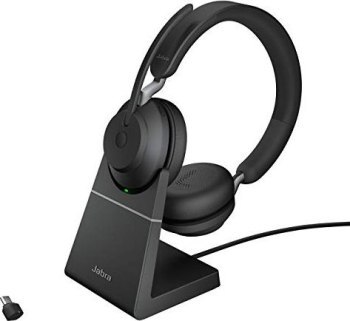 Słuchawki - Słuchawki bezprzewodowe Jabra Evolve 2 65 UC Mono Stand Black - 26599-889-989