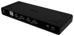 Replikator - i-tec Universal Dual 4K Display Docking Station 2xDP 2xHDMI LAN Audio Power Delivery 85W