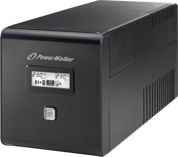 POWER WALKER UPS LINE-IN VI 1000 LCD 1000VA 2X SCHUKO+2X IEC C13 RJ11/45 USB LCD