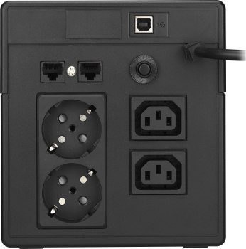 POWER WALKER UPS LINE-IN VI 1000 LCD 1000VA 2X SCHUKO+2X IEC C13 RJ11/45 USB LCD