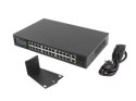 Lanberg switch 24x 100Mb PoE+/2x Combo niezarządzalny rack 19'' 360W