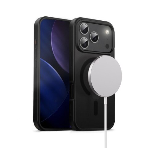 CRONG Etui Hybrid Frost MAG Cover iPhone 17 Pro MagSafe Czarne
