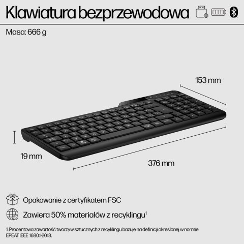 HP Klawiatura bezprzewodowa 475 7N7B9AA