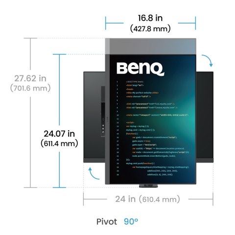 MONITOR BENQ LED 28,2" RD280UA