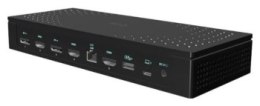 Replikator - i-tec Universal 5x 4K/60Hz Display Docking Station 2xDP 3xHDMI LAN 2,5Gbps Audio 2x USB-C Power Delivery 100W