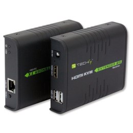 Techly IDATA HDMI-KVM2 przedłużacz KVM Nadajnik i odbiornik