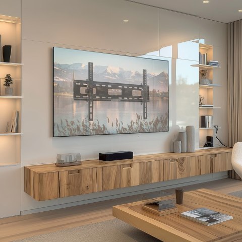 MACLEAN UCHWYT DO TV MAX VESA 600X400, 32-90", 80KG, REG. ODCHYLENIA +15°~-15° MC-421