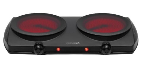 Concept Kuchenka elektryczna dwupalnikowa czarna VE3060
