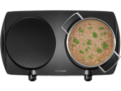 Concept Kuchenka elektryczna dwupalnikowa czarna VE3060