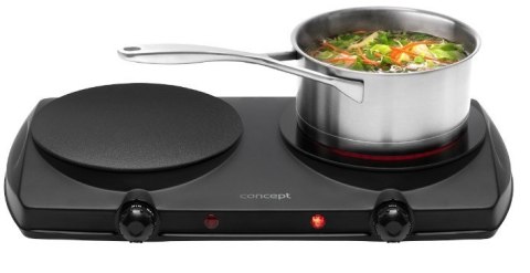 Concept Kuchenka elektryczna dwupalnikowa czarna VE3060
