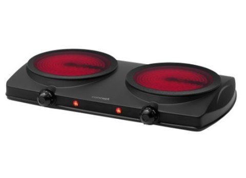 Concept Kuchenka elektryczna dwupalnikowa czarna VE3060