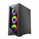 GEMBIRD OBUDOWA FORNAX 900ARGB MIDI-TOWER (2X USB 3.1, 1X USB TYPE-C) 4X FAN, CZARNA