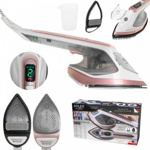 Adler Parownica do ubarń i żelazko 2w1 AD 5044