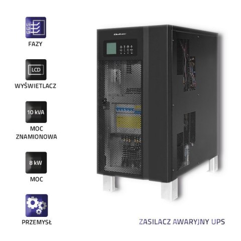 QOLTEC ZASILACZ AWARYJNY UPS 3-FAZOWY | 10KVA | 8KW | LCD