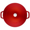 Zestaw 3 naczyń żeliwnych z pokrywką STAUB 40508-387-0 - czerwony 24 cm