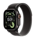 Apple Watch Ultra 3 GPS + Cellular koperta 49 mm z tytanu w kolorze czarnym, opaska Trail w kolorze czarnym/węgla drzewnego - rozmiar 