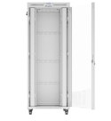 SZAFA INSTALACYJNA RACK STOJĄCA 19" 42U 800X1000 SZARA DRZWI SZKLANE LCD LANBERG (FLAT PACK) V2