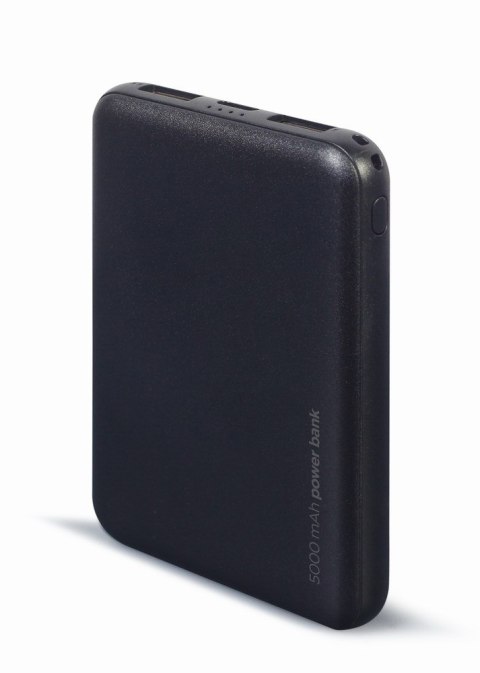GEMBIRD POWERBANK 5000MAH 2X USB, CZARNY