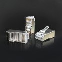 QOLTEC WTYK ZŁĄCZE MODULARNE RJ45 | CAT6 | FTP | 100SZT