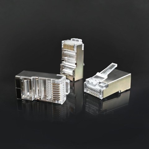 QOLTEC WTYK ZŁĄCZE MODULARNE RJ45 | CAT6 | FTP | 100SZT