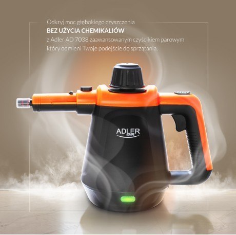 Adler Czyścik parowy z zestawem końcówek AD 7038bo