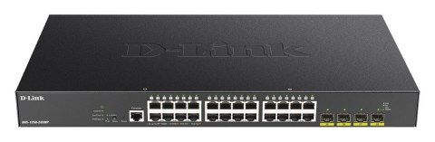 D-Link Przełącznik DGS-1250-28XMP 24GE PoE+ 4SFP+