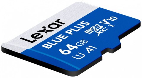 Lexar Karta pamięci microSD 64GB C10 A1 U3 V10 100MB/s Blue Plus