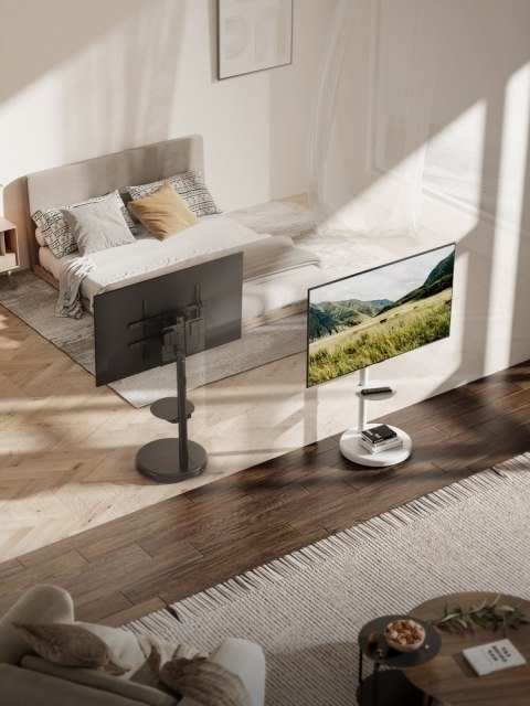 GEMBIRD STOJAK NA TELEWIZOR 37" - 86", BIAŁY