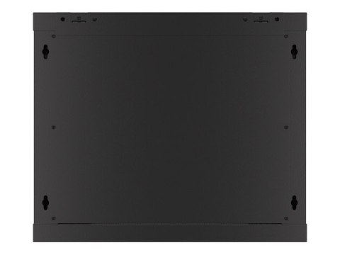 SZAFA INSTALACYJNA RACK WISZĄCA 19" 9U 600X600 CZARNA DRZWI METALOWE LANBERG (FLAT PACK)